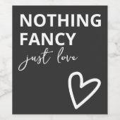 ミニマファンシーリストを愛す結婚るもの ワインラベル (シングルラベル)