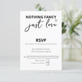 ミニマファンシーリストを愛す結婚るもの 出欠カード