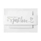 ミニマファンシーリストを愛す結婚るもの 招待状ベリーバンド (正面例)