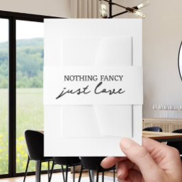 ミニマファンシーリストを愛す結婚るもの 招待状ベリーバンド