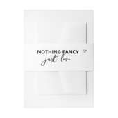 ミニマファンシーリストを愛す結婚るもの 招待状ベリーバンド (正面例)