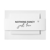 ミニマファンシーリストを愛す結婚るもの 招待状ベリーバンド (正面例)