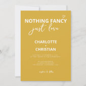 ミニマファンシーリストを愛す結婚るもの 招待状 (正面)