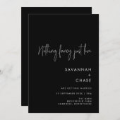 ミニマファンシーリストを愛す結婚るもの 招待状 (正面/裏面)