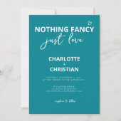 ミニマファンシーリストを愛す結婚るもの 招待状 (正面)