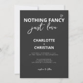 ミニマファンシーリストを愛す結婚るもの 招待状 (正面)