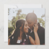 ミニマファンシーリストを愛す結婚るもの 招待状 (裏面)