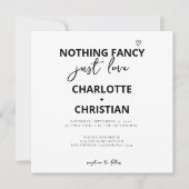 ミニマファンシーリストを愛す結婚るもの 招待状 (正面)