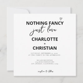 ミニマファンシーリストを愛す結婚るもの 招待状