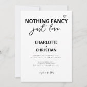 ミニマファンシーリストを愛す結婚るもの 招待状 (正面)