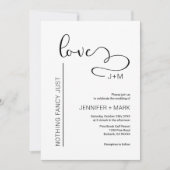 ミニマファンシーリストハートを愛する者はいない 招待状 (正面)