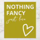 ミニマファンシーリスト・グリーンを愛す結婚るもの ワインラベル (シングルラベル)