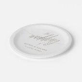 ミニマフェイクリスト金ゴールド書結婚の概要 ペーパープレート (アングル)