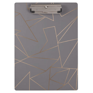 ミニマフェイクリモダンスエレガントバラ金ゴールド クリップボード