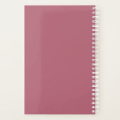 ミニマフェイクリモダンスエレガントバラ金ゴールド プランナー手帳 (裏面)