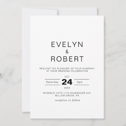 ミニマフォーマルリストファンシーNothing Just結婚 Love 招待状 (裏面)