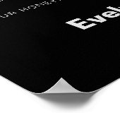 ミニマフォーマルリスト結婚ブラック新婚旅行ファンドPo ポスター (角)