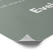 ミニマフォーマルリスト結婚・グリーン新婚旅行ファンド ポスター (角)