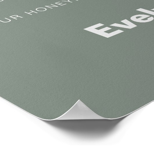 ミニマフォーマルリスト結婚・グリーン新婚旅行ファンド ポスター (角)