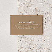 ミニマフォーマルリスト結婚・ブラウンの願い井戸 エンクロージャーカード