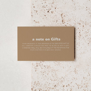 ミニマフォーマルリスト結婚・ブラウンの願い井戸 エンクロージャーカード