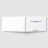 ミニマフォーマルリス結婚トの金箔 ゲストブック (全面)