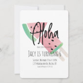 ミニマポップ・アートのリスト水カラースイカとポップ・アートの 招待状 (正面)