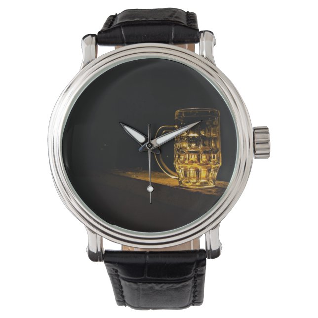 ミニマミニマルリストのビール時間 腕時計 (正面)