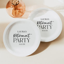 ミニマミニマルリストシンプルの退職エレガントパーティー ペーパープレート