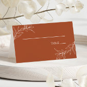 ミニマミニマルリストテラコッタブランチ結婚リーフ プレイスカード