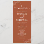 ミニマミニマルリストテラコッタブランチ結婚リーフ プログラム (正面)