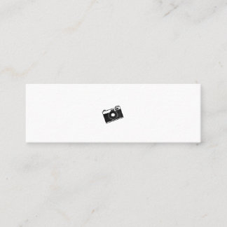 ミニマムでシンプルな名刺 ビジネスカード カメラ スキニー名刺