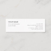 ミニマムでシンプルな名刺 ビジネスカード カメラ スキニー名刺 (裏面)