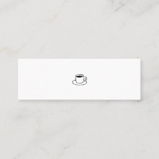 ミニマムでシンプルな名刺 ビジネスカード コーヒー スキニー名刺