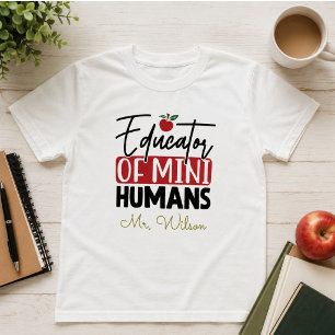 ミニマムな人間の教育者ノート - 面白い先生 Tシャツ