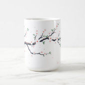 ミニマムな日本の木の枝 コーヒーマグカップ (中央)