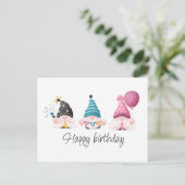 ミニマム ハッピー バースデー ノーム トリオ ポストカード (スタンド正面)