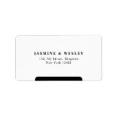 ミニマメリーリストが一緒に結婚のクリスマス ラベル (正面)