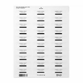 ミニマメリーリストが一緒に結婚のクリスマス ラベル (フルシート)