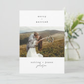 ミニマメリーリストと結婚したクリスマスフォト シーズンカード (スタンド正面)