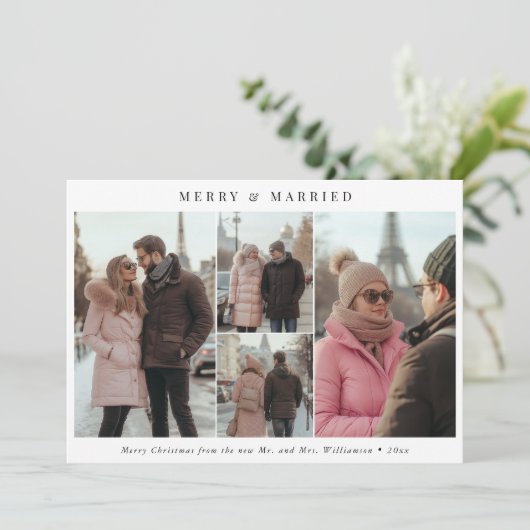 ミニマメリーリストと結婚したクリスマス4の写真 シーズンカード (スタンド正面)