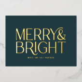 ミニマメリーリストとBright Business | 青金ゴールド 箔シーズンカード (正面)