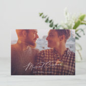 ミニマメリーリスト2枚の写真クリスマス書道 シーズンカード (スタンド正面)