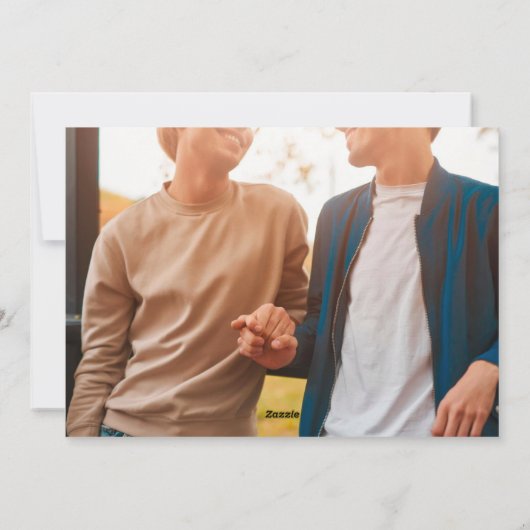 ミニマメリーリスト2枚の写真クリスマス書道 シーズンカード (裏面)