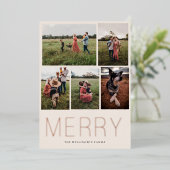 ミニマメリーリスト5フォトフォイルホリデーカード 箔シーズンカード (立ち正面)