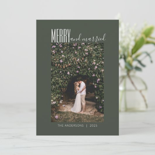 ミニマメリー結婚した結婚リストの写真ダークグリーン シーズンカード (スタンド正面)