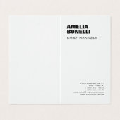 ミニマモダンはっきりしたリストプロフェッショナル 名刺 (外部フラット)