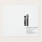 ミニマモダンはっきりしたリストプロフェッショナル 名刺 (外部フラット)