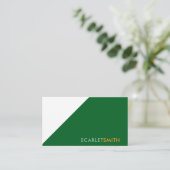 ミニマモダンエレガントシンプルリスト 名刺 (スタンド正面)