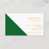 ミニマモダンエレガントシンプルリスト 名刺 (裏面)